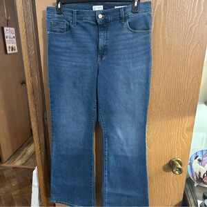 Jessica Simpson Women's Flare Jeans Size 14, Blue Denim, Stretch, High Rise